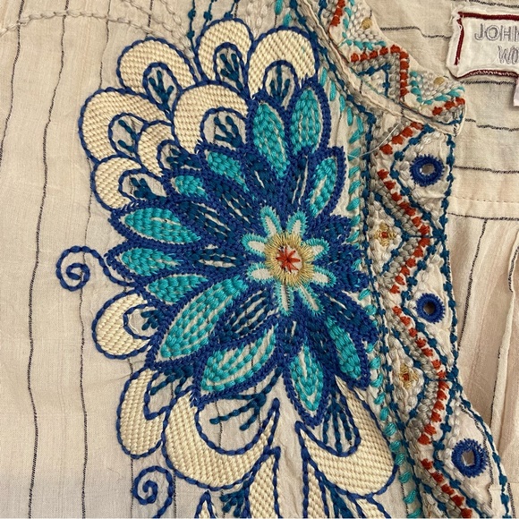 Johnny Was Workshop Women’s Floral Embroidered Tunic Dress Size Small - Picture 9 of 11